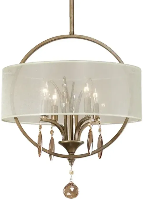 Alenya 4 Light Fabric Drum Pendant