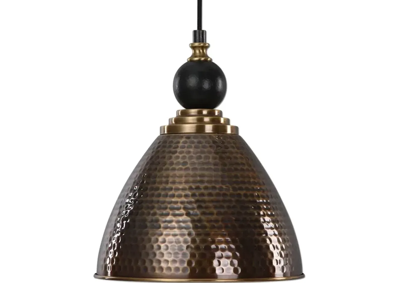 Adastra 1 Light Antique Brass Pendant