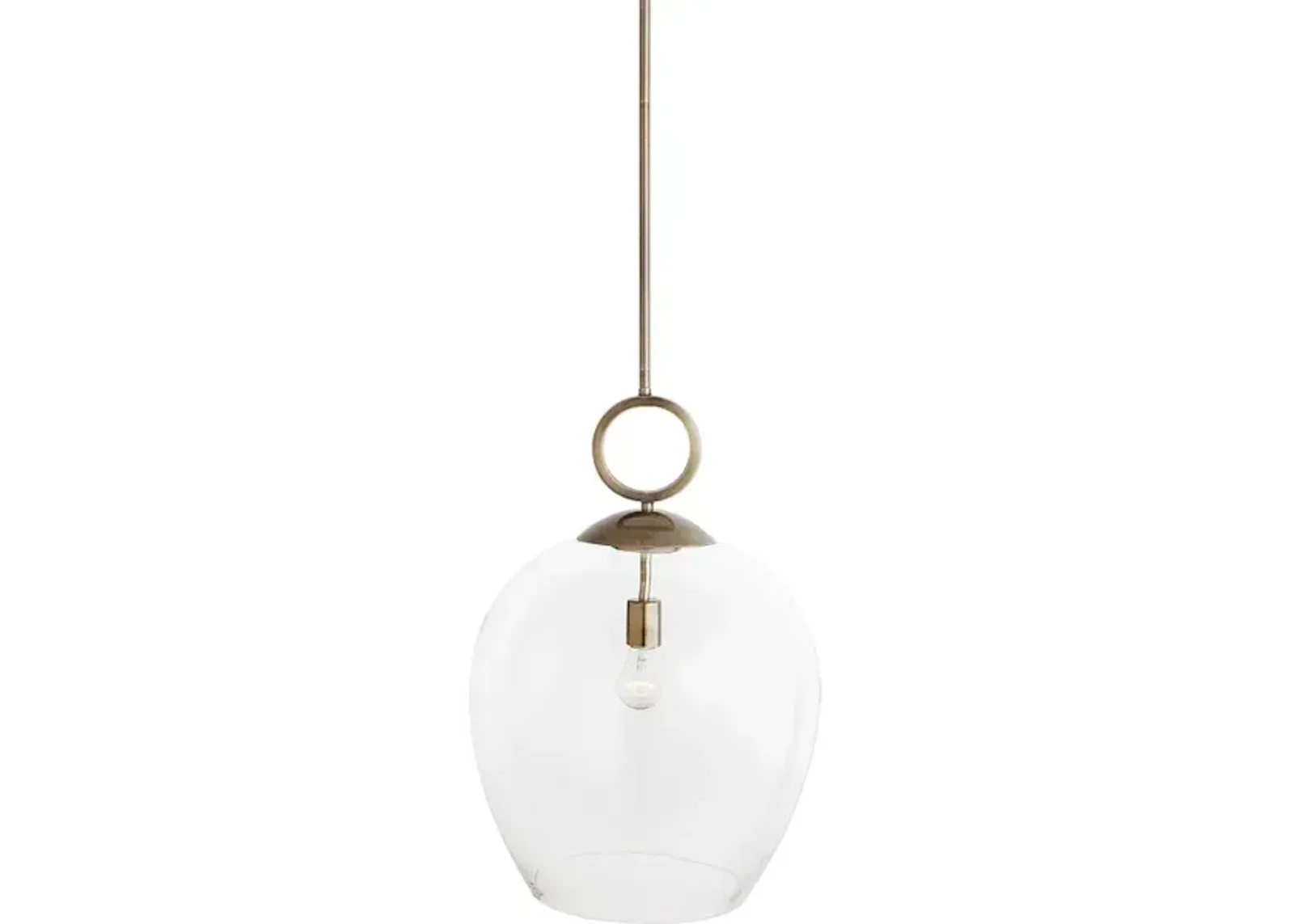 Calix Large Blown Glass 1 Light Pendant