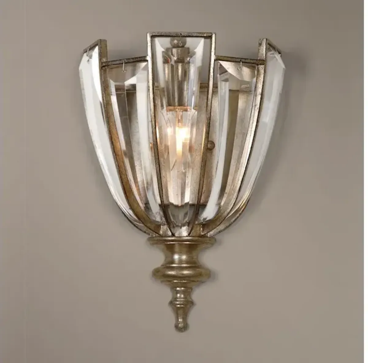 Vicentina 1 Light Crystal Wall Sconce