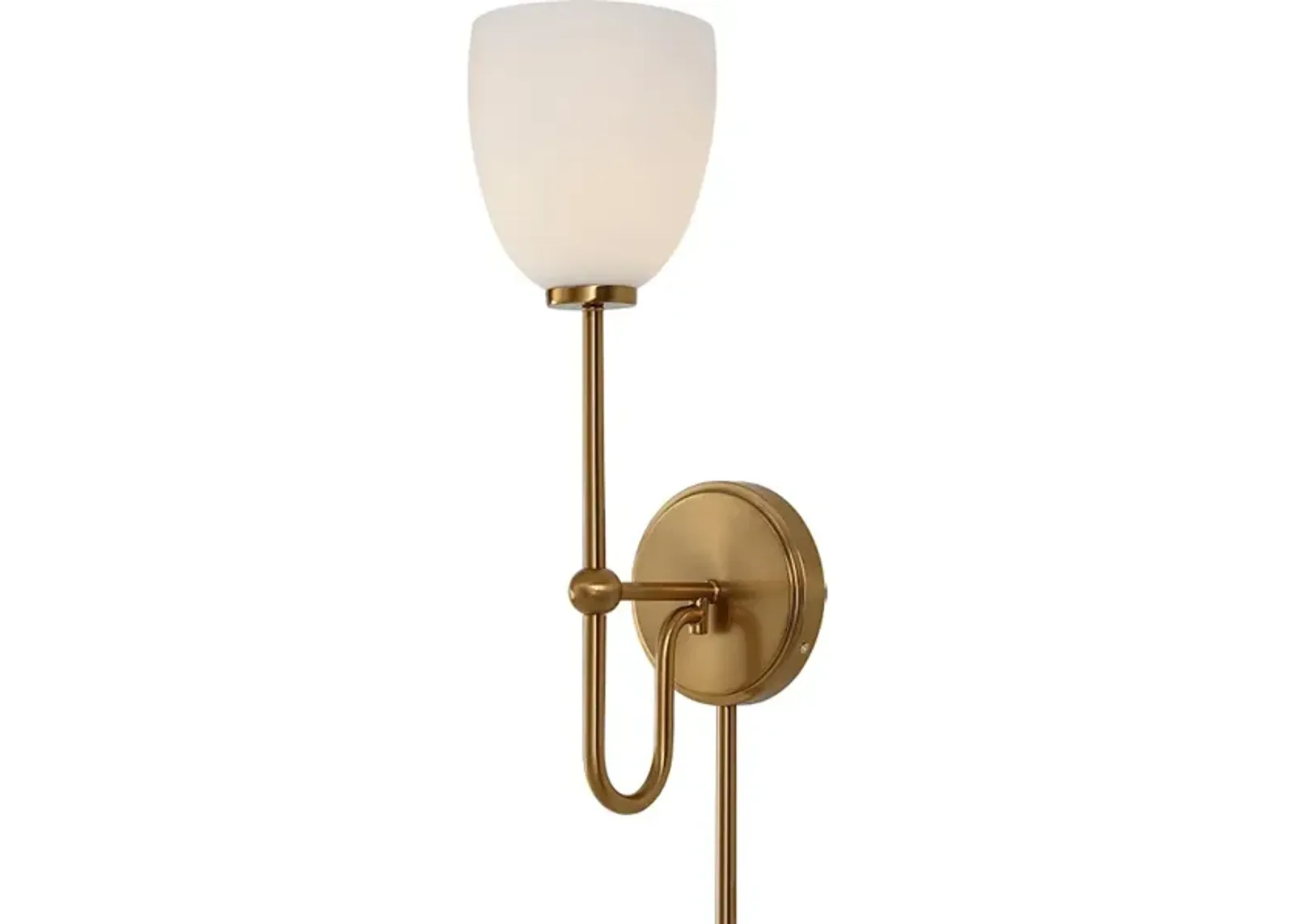 Trophy 1 Light Brass Sconce