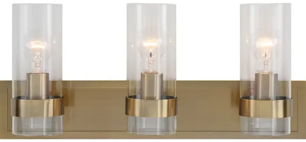 Cardiff Antique Brass 3 Light Vanity