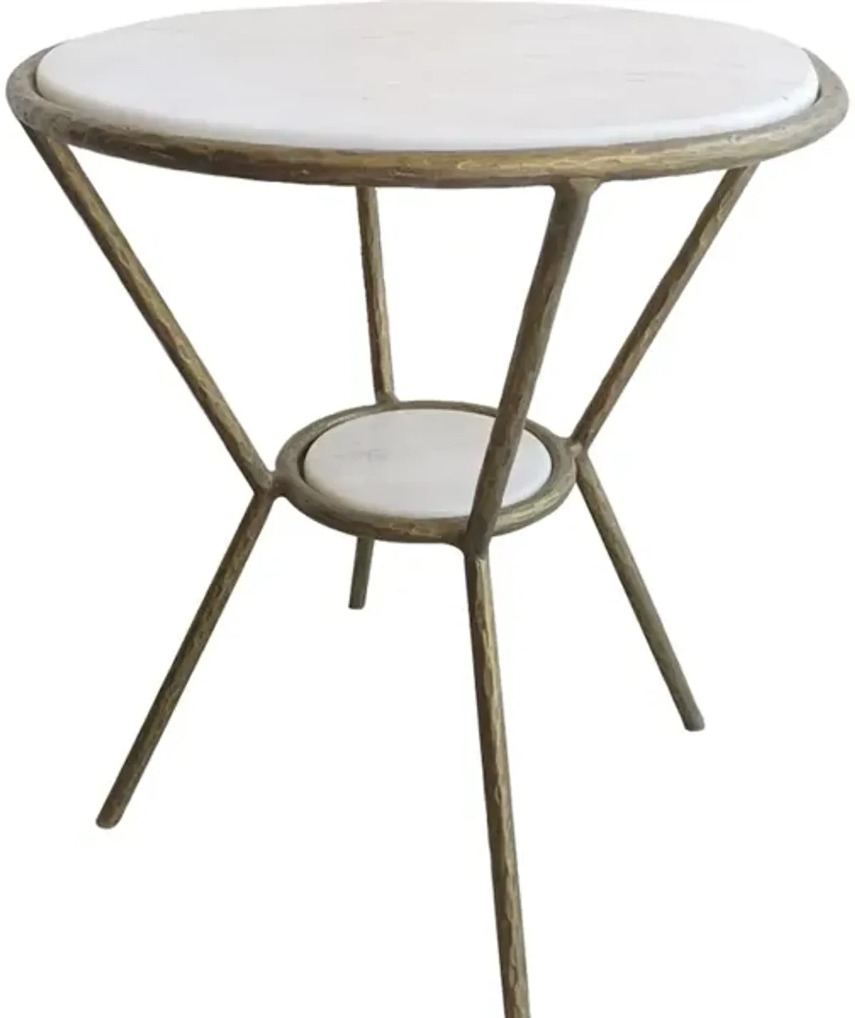 Refuge Round White Side Table