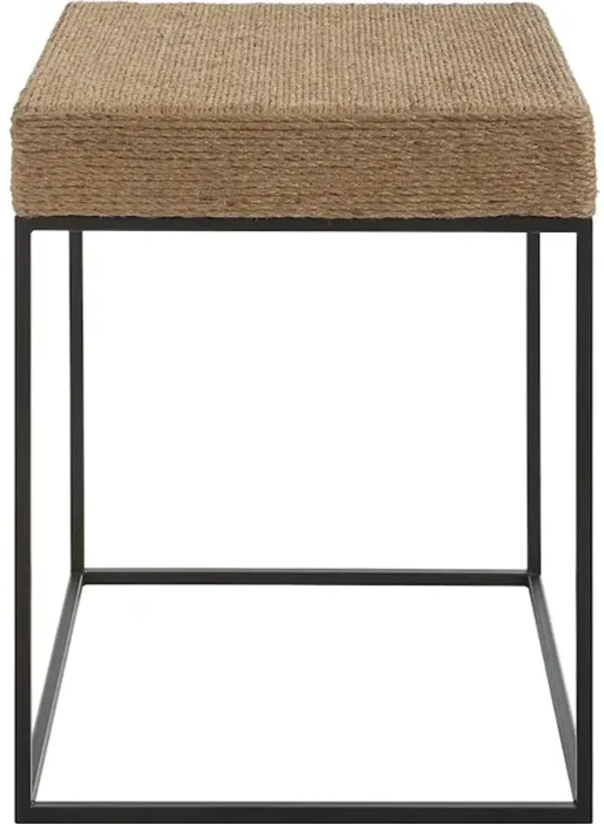 Laramie Rustic Rope Accent Table