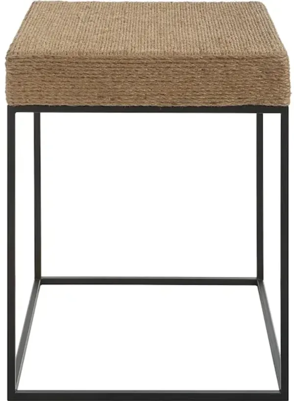 Laramie Rustic Rope Accent Table