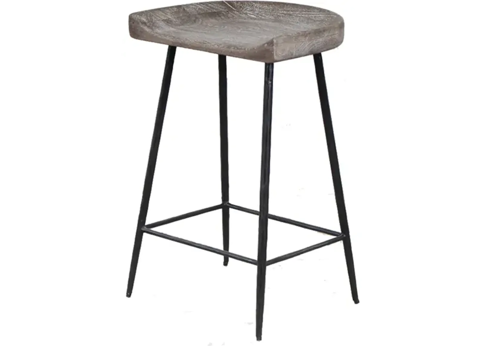 Cordova Carved Wood Counter Stool