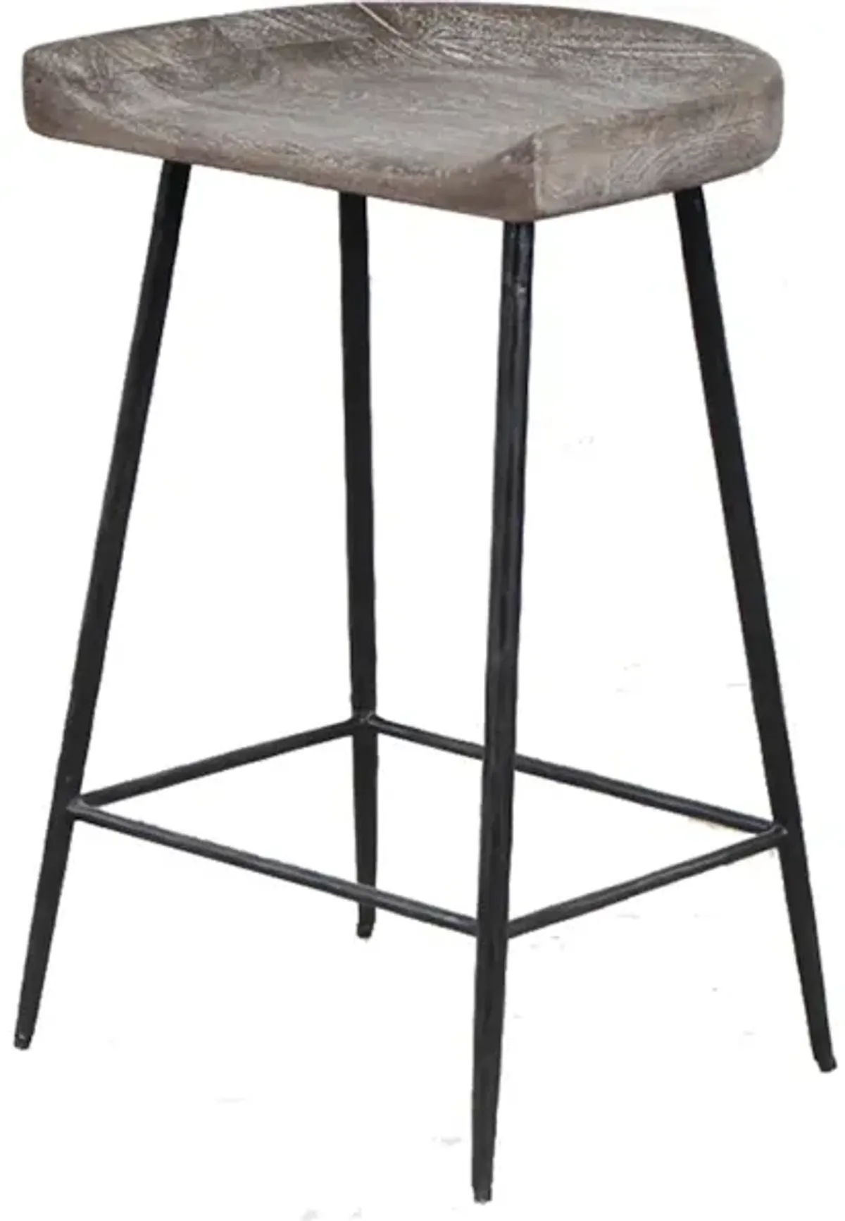 Cordova Carved Wood Counter Stool