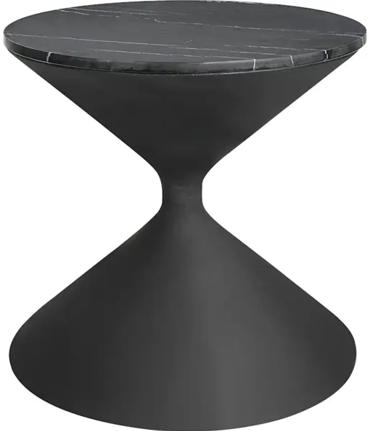 Time's Up Hourglass Shaped Side Table