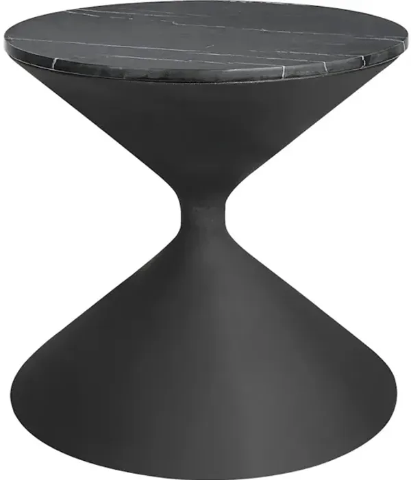 Time's Up Hourglass Shaped Side Table