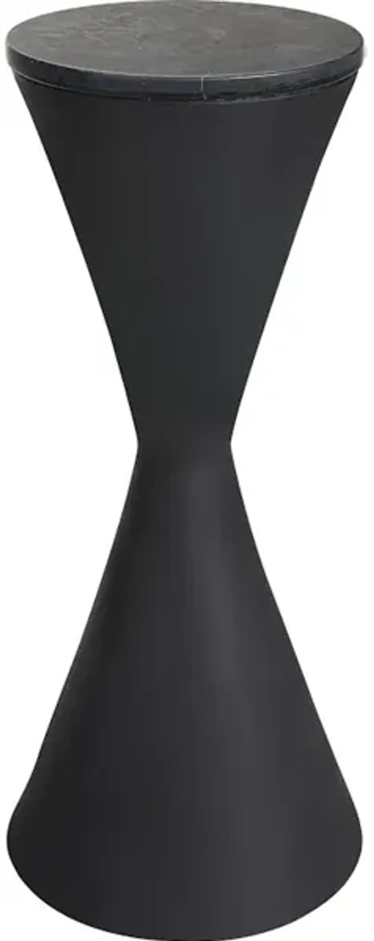 Time's Up Hourglass Shaped Drink Table