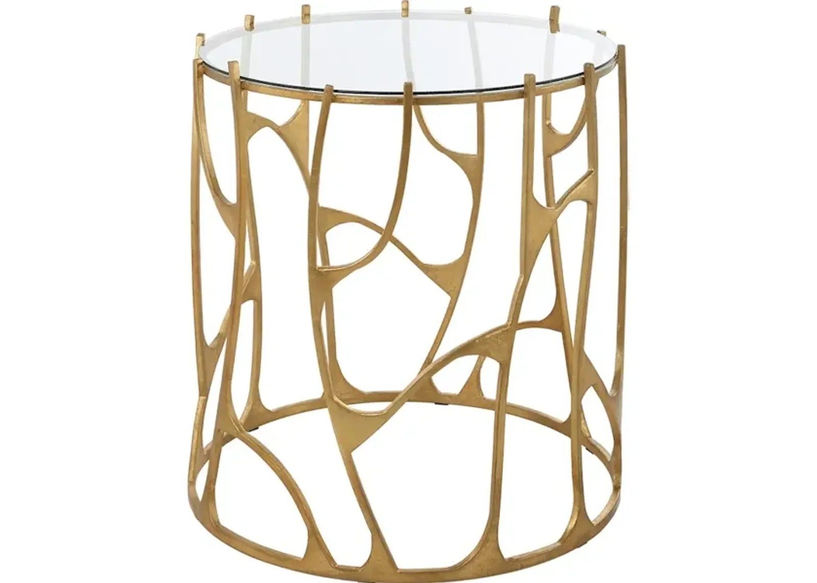 Ritual Round Gold Side Table