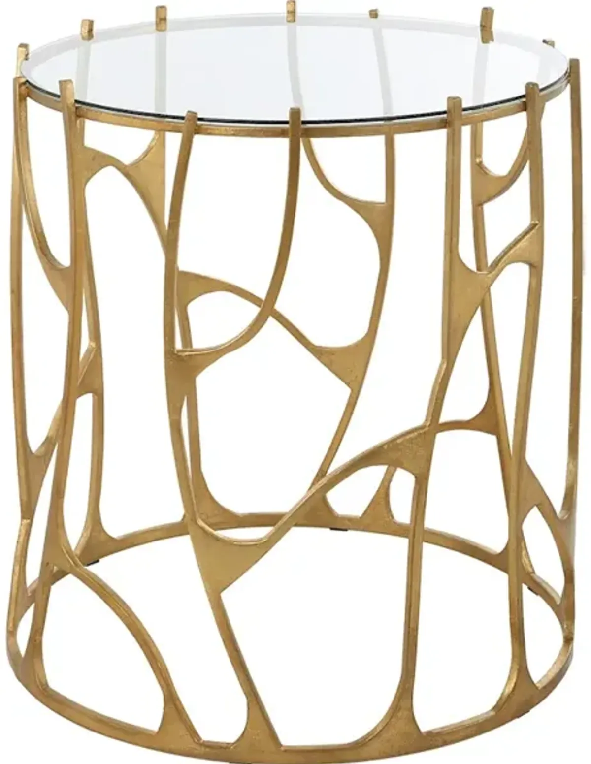 Ritual Round Gold Side Table