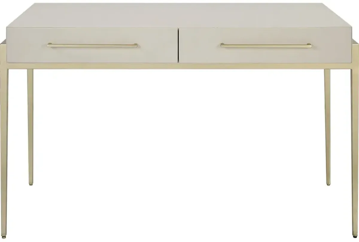 Jewel Modern White Desk