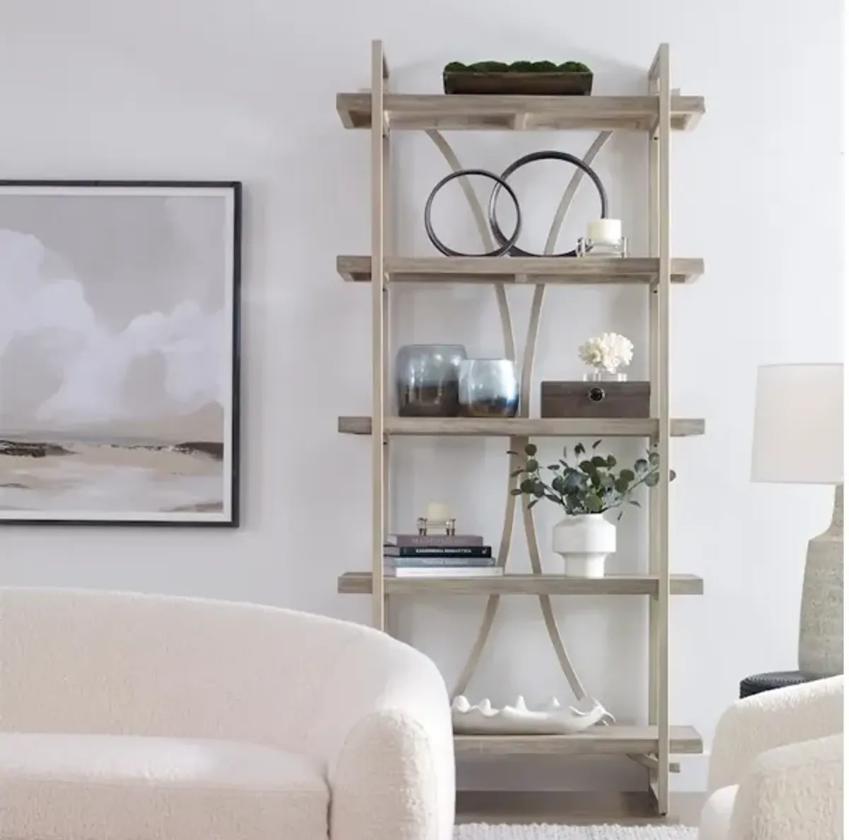 Sway Soft Gray Etagere