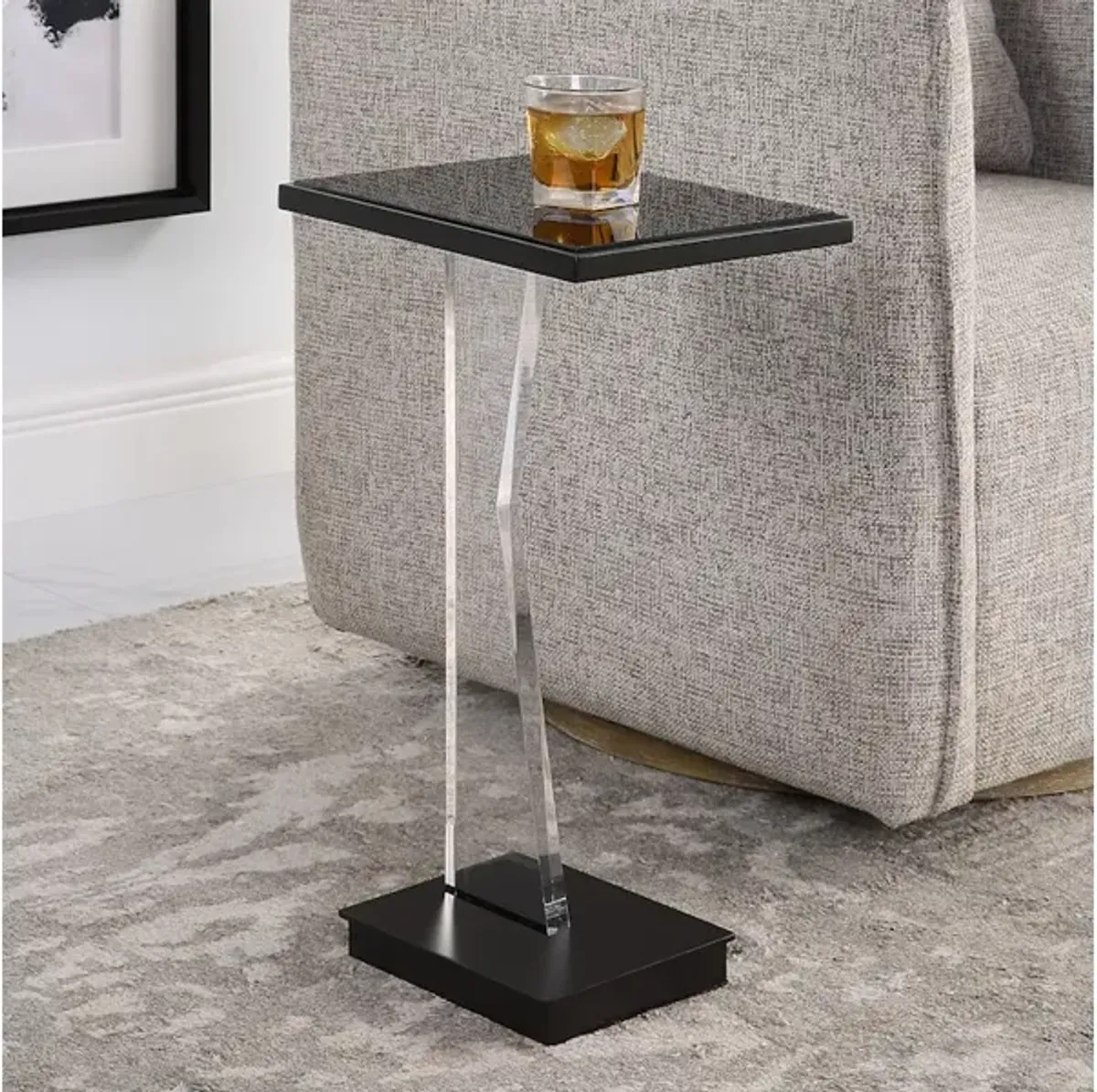 Angle Contemporary Accent Table