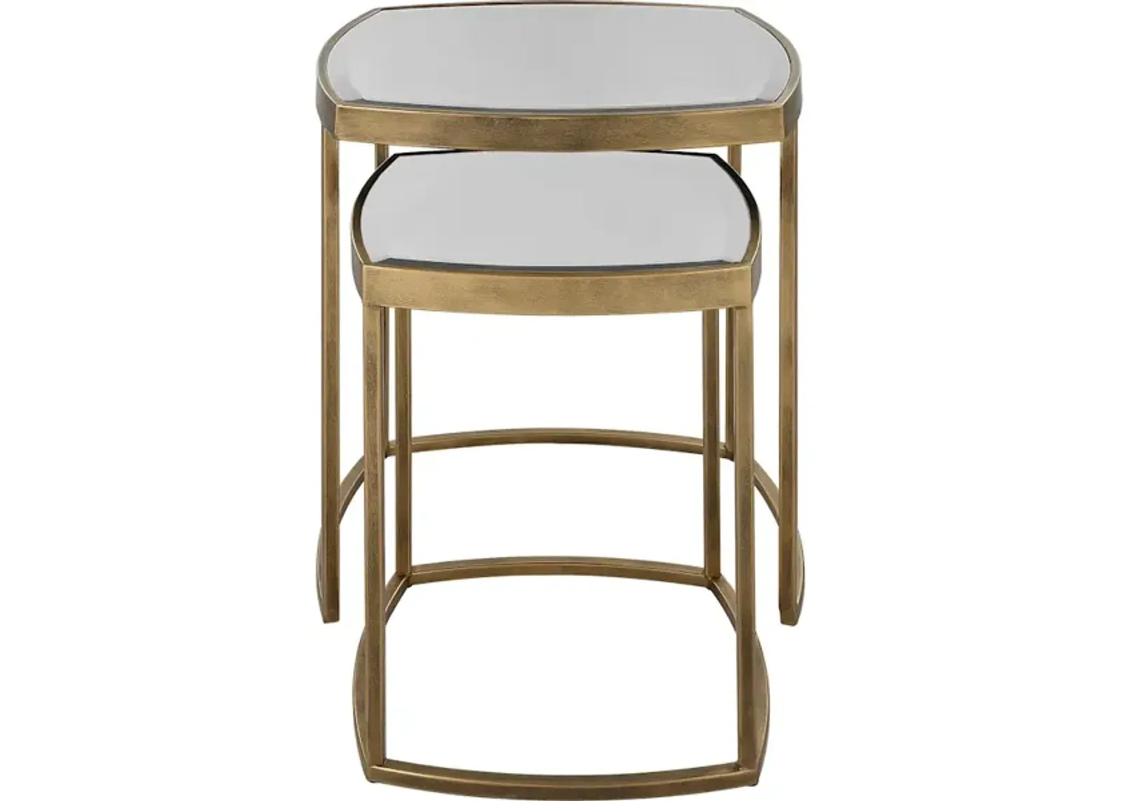 Vista Gold Nesting Tables, Set Of 2