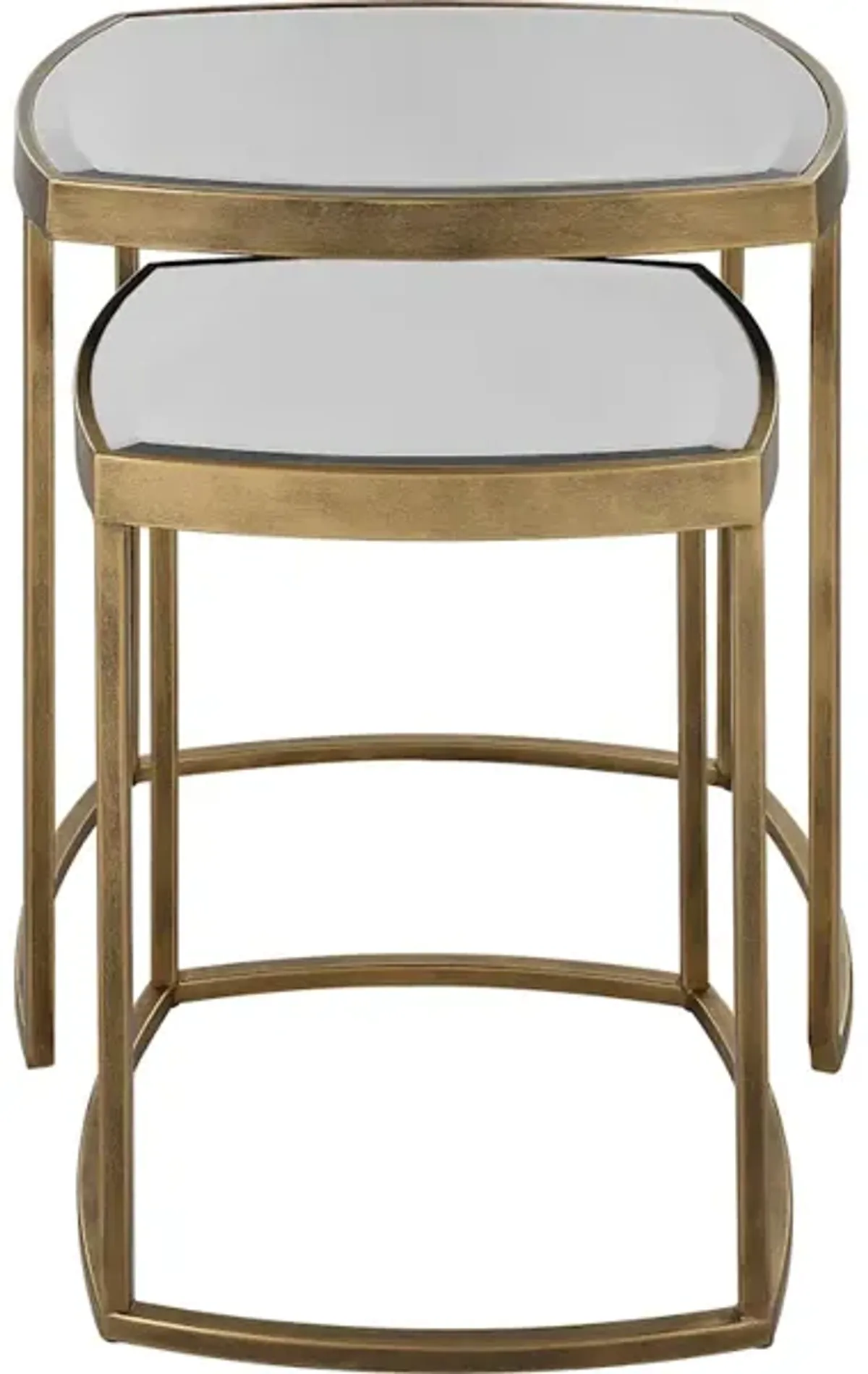 Vista Gold Nesting Tables, Set Of 2