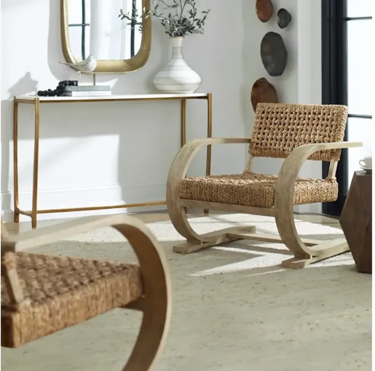 Rehema Driftwood Accent Chair