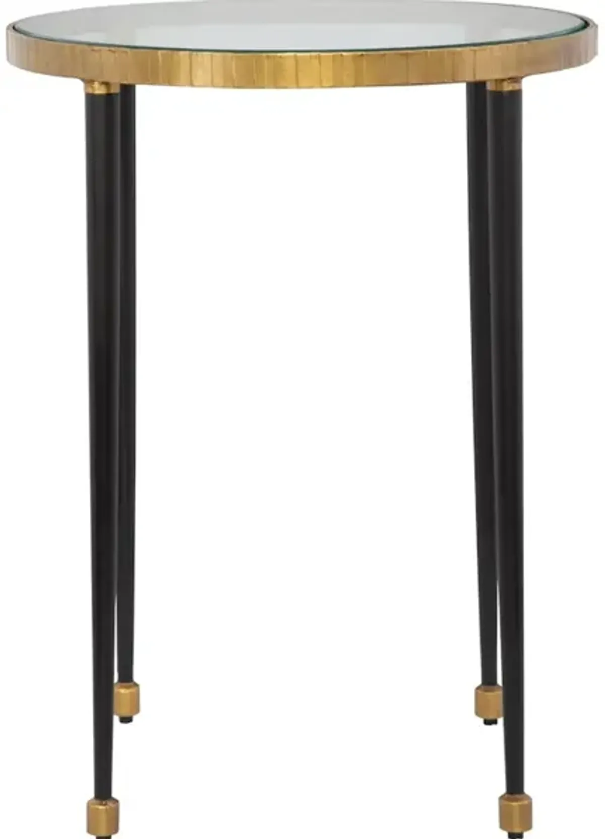 Stiletto Antique Gold Side Table