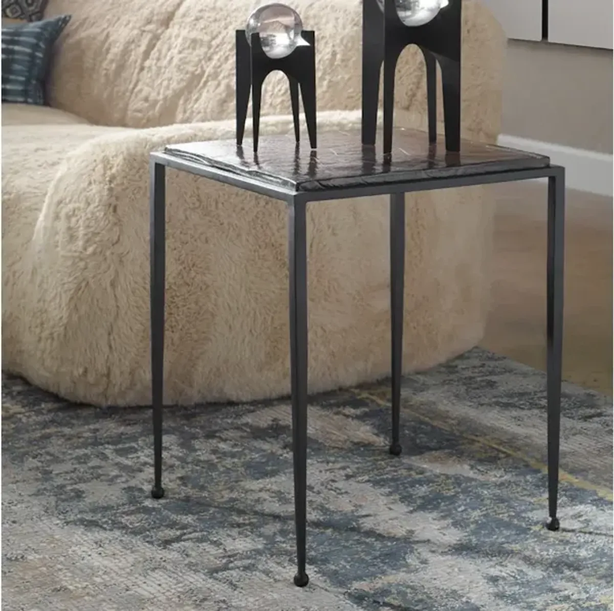 Wavelet Iron Side Table