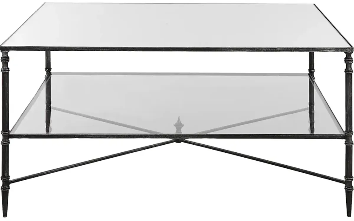 Henzler Mirrored Steel Coffee Table