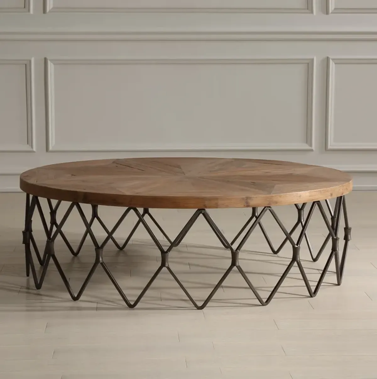 Chain Reaction Wooden Coffee Table