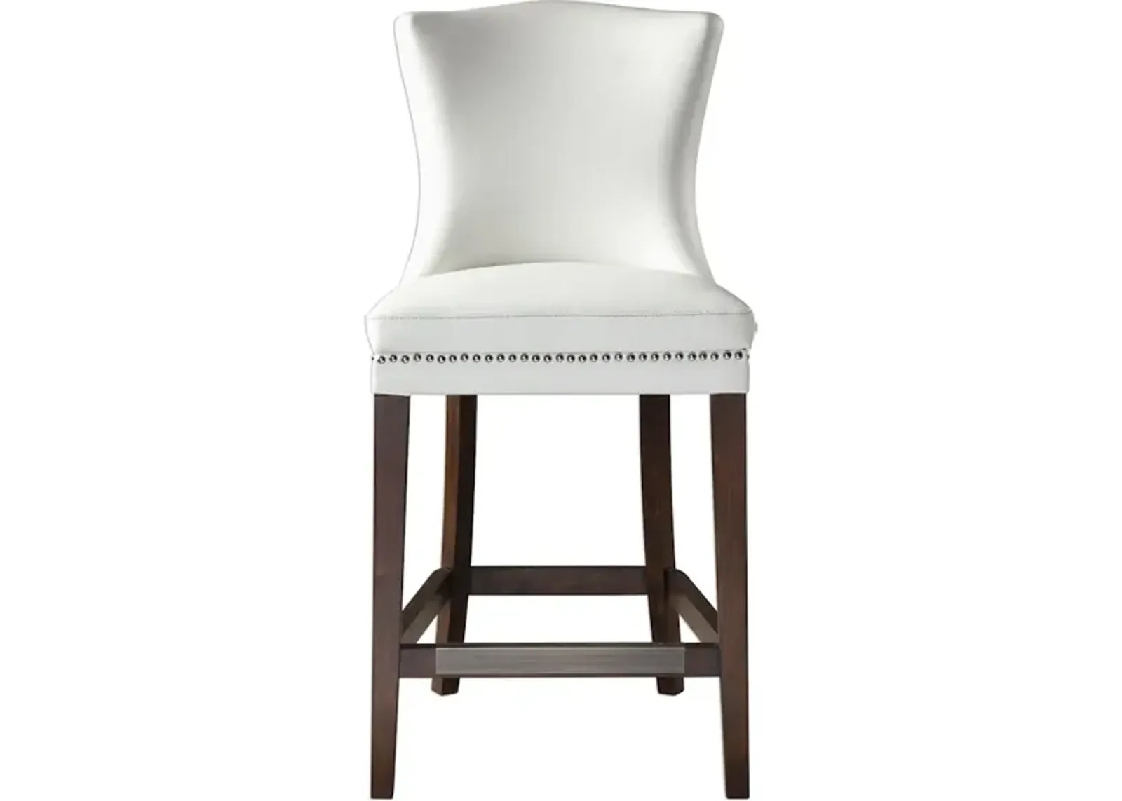 Dariela White Counter Stool