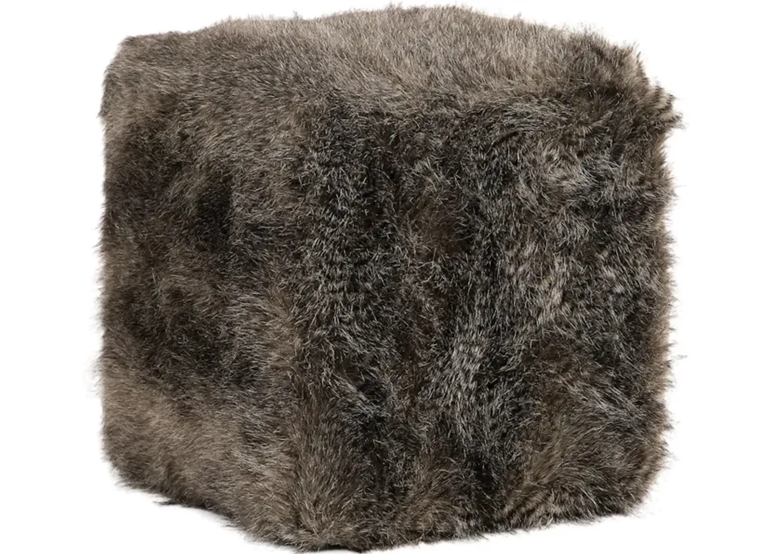 Jayna Fur Ottoman