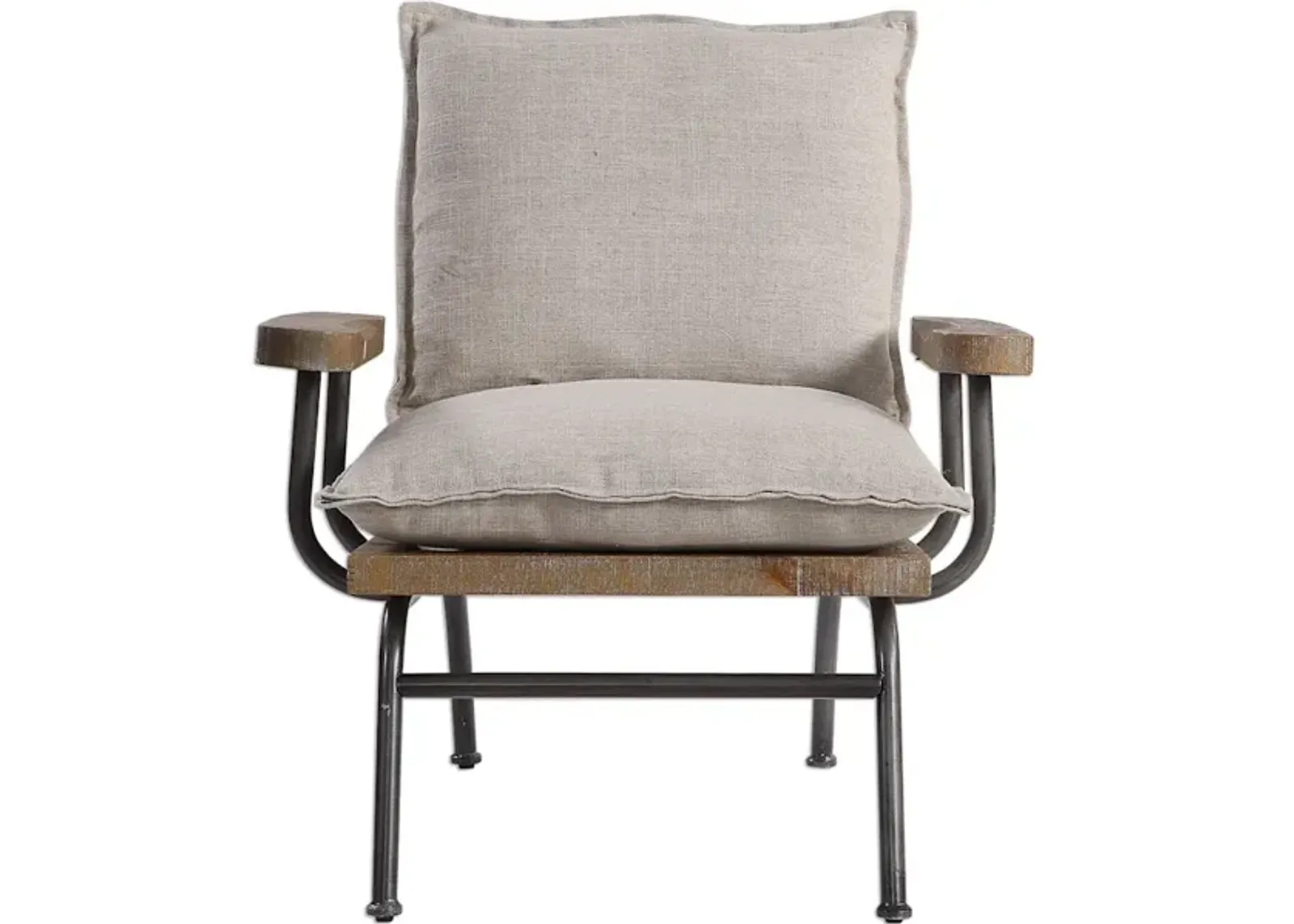 Declan Industrial Accent Chair