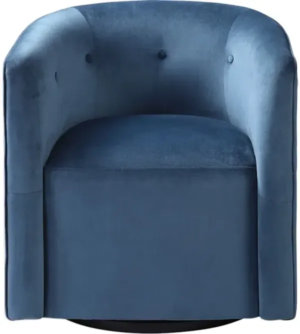 Mallorie Blue Swivel Chair