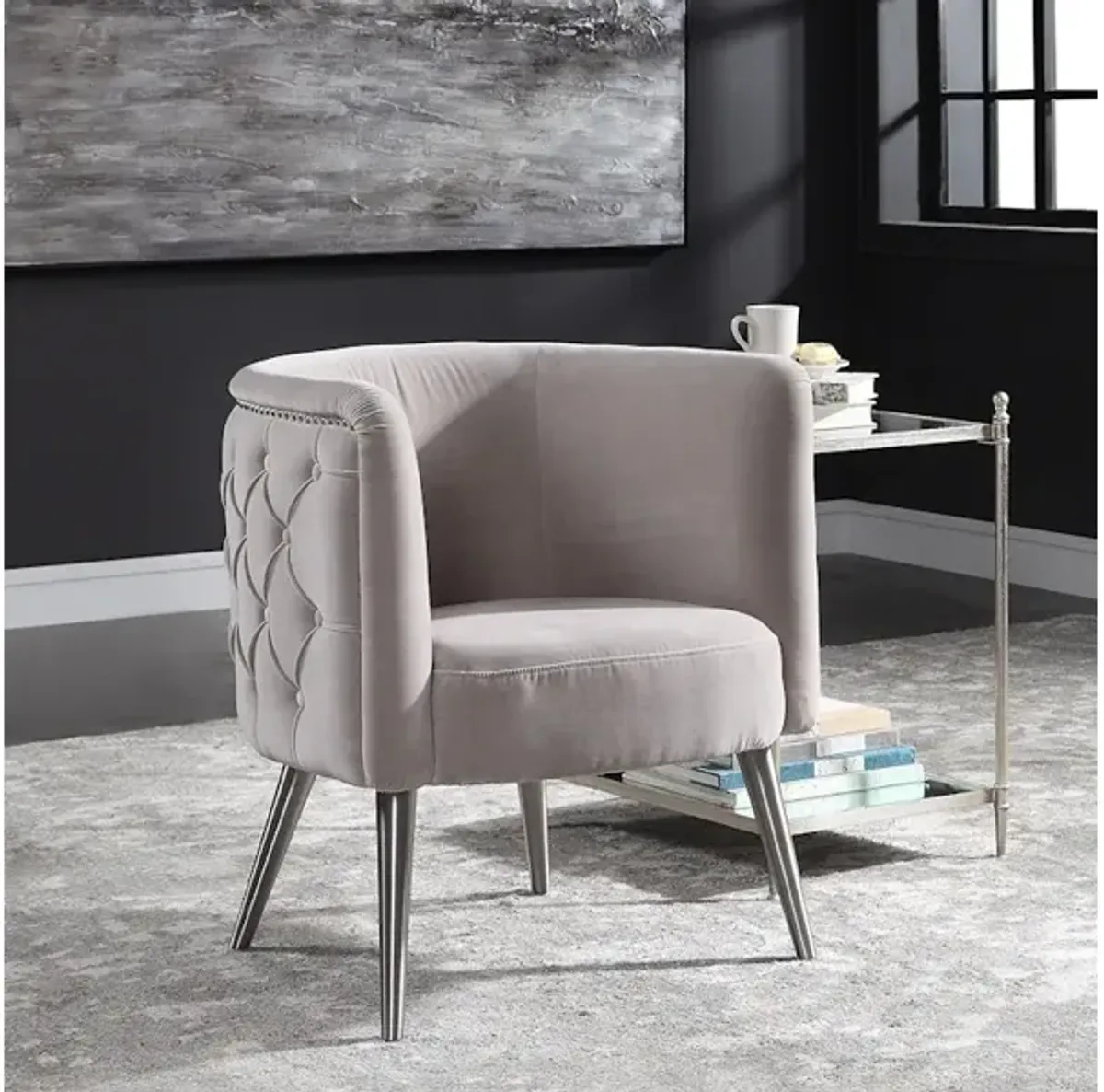 Haider Tufted Accent Chair