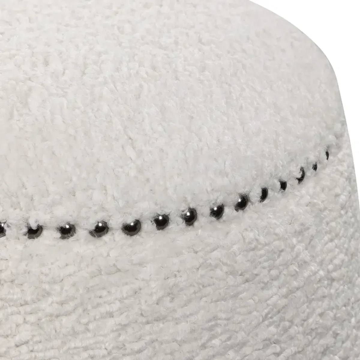Gumdrop White Ottoman