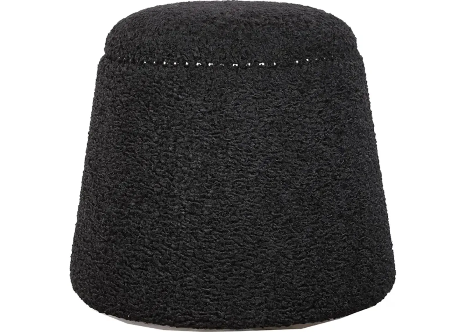 Gumdrop Black Ottoman