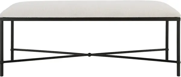 Avenham Black Framed Bench