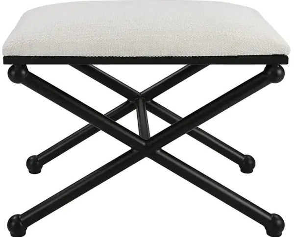 Andrews White Small Bench