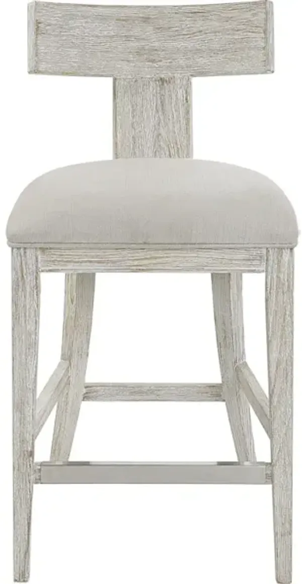 Idris White Counter Stool