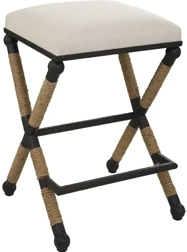Firth Rustic Oatmeal Counter Stool