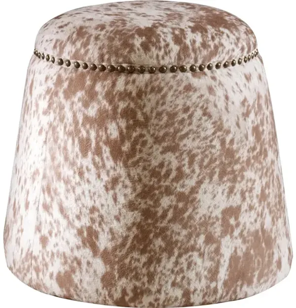 Gumdrop Cow Hide Ottoman