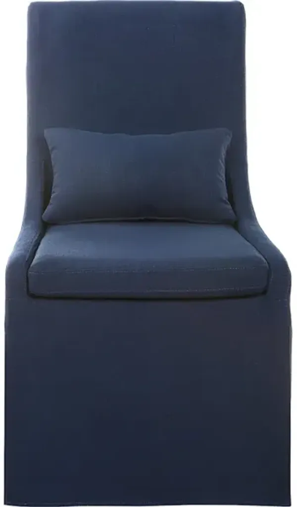 Coley Denim Armless Chair