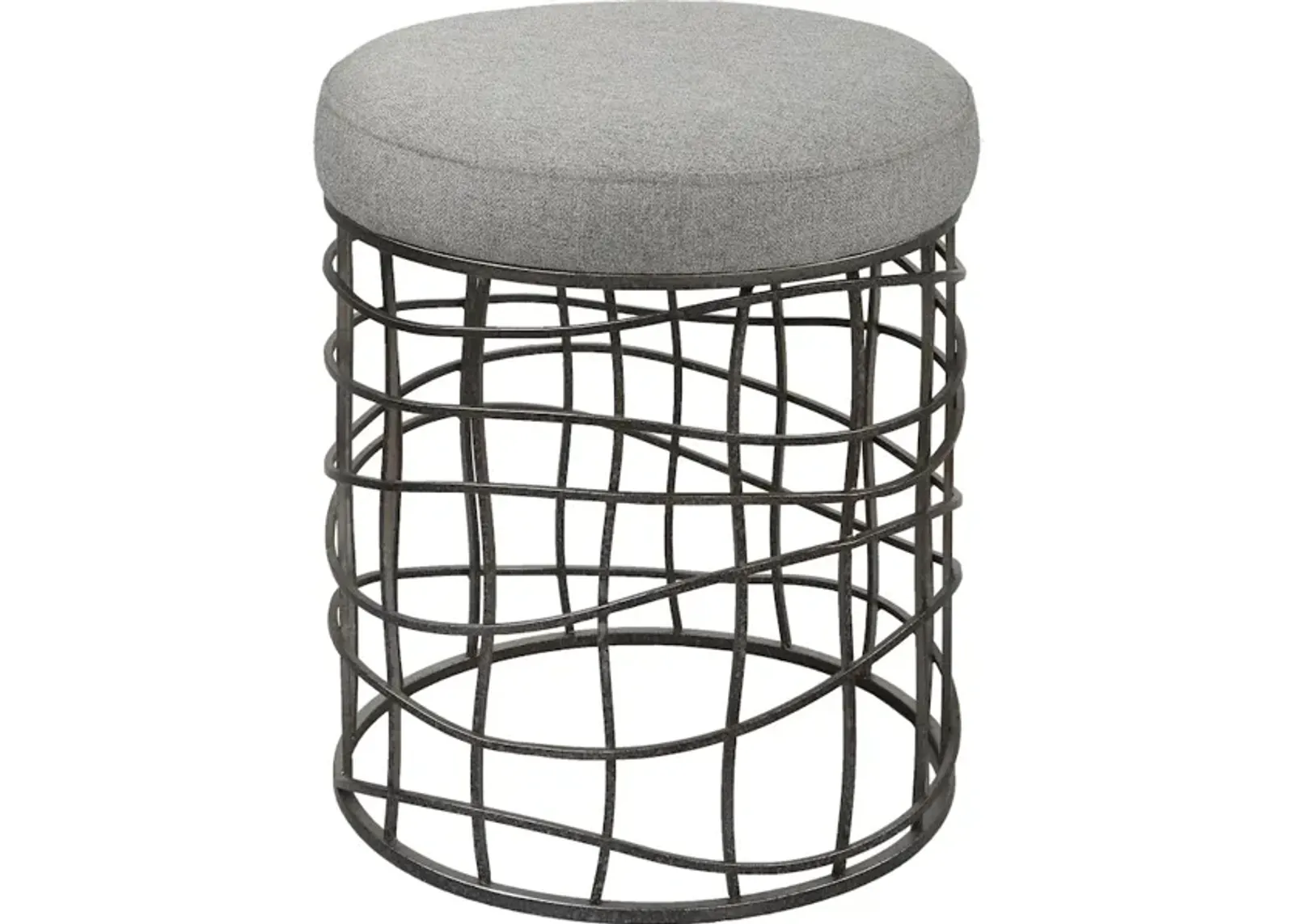 Carnival Iron Round Accent Stool