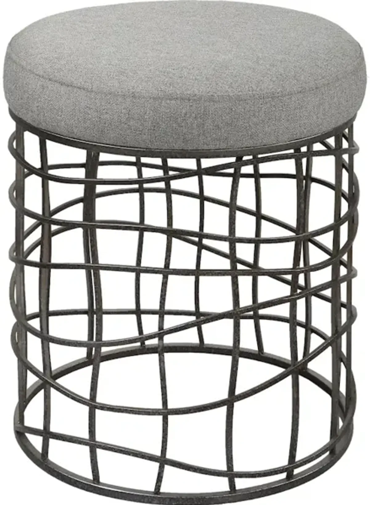 Carnival Iron Round Accent Stool