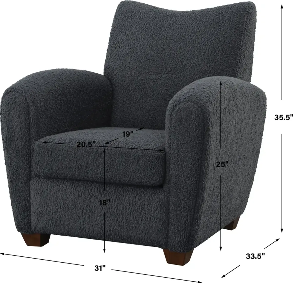 Teddy Slate Accent Chair