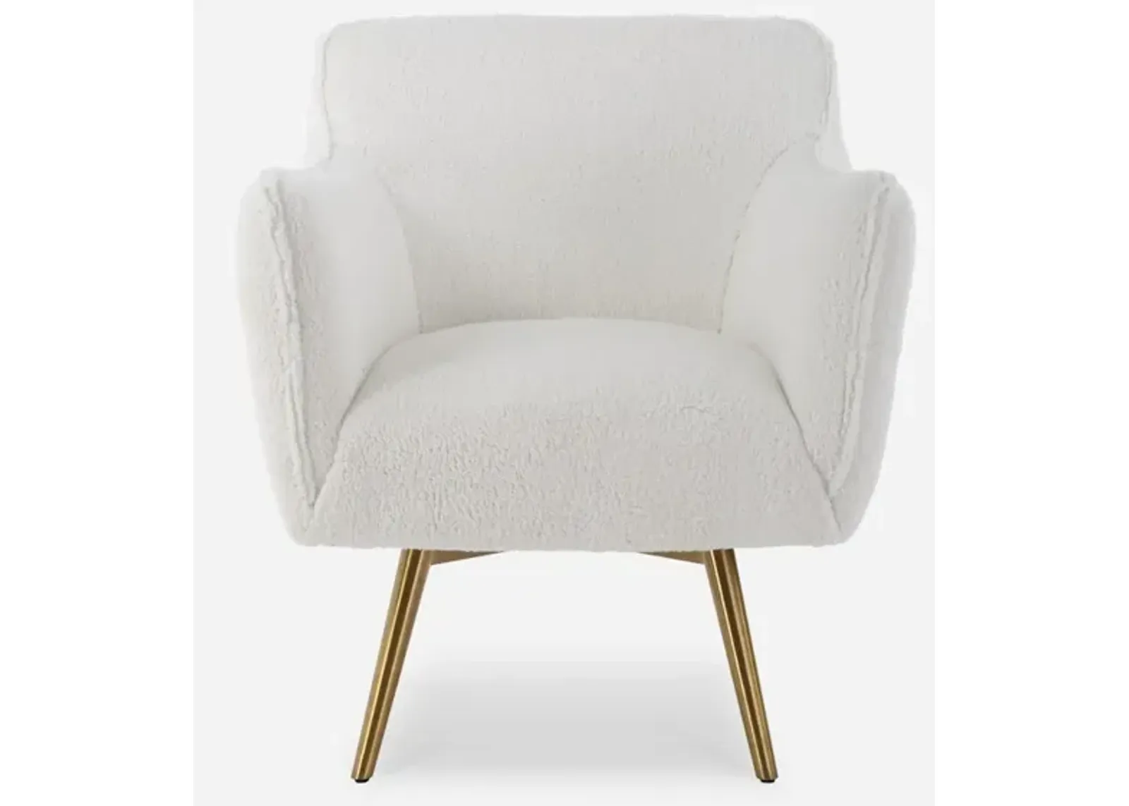 Oasis White Swivel Chair