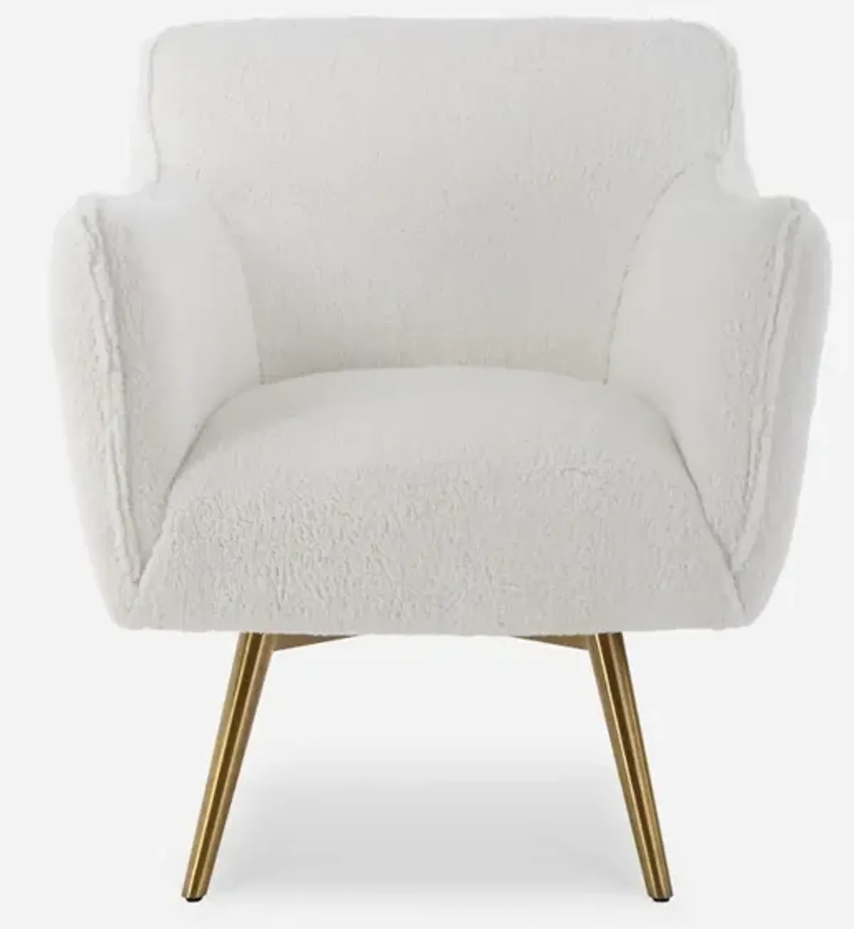 Oasis White Swivel Chair