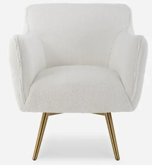 Oasis White Swivel Chair