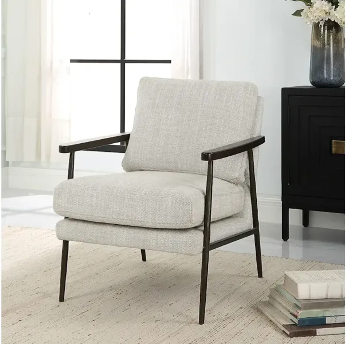 Sebastian Cast Iron Accent Chair