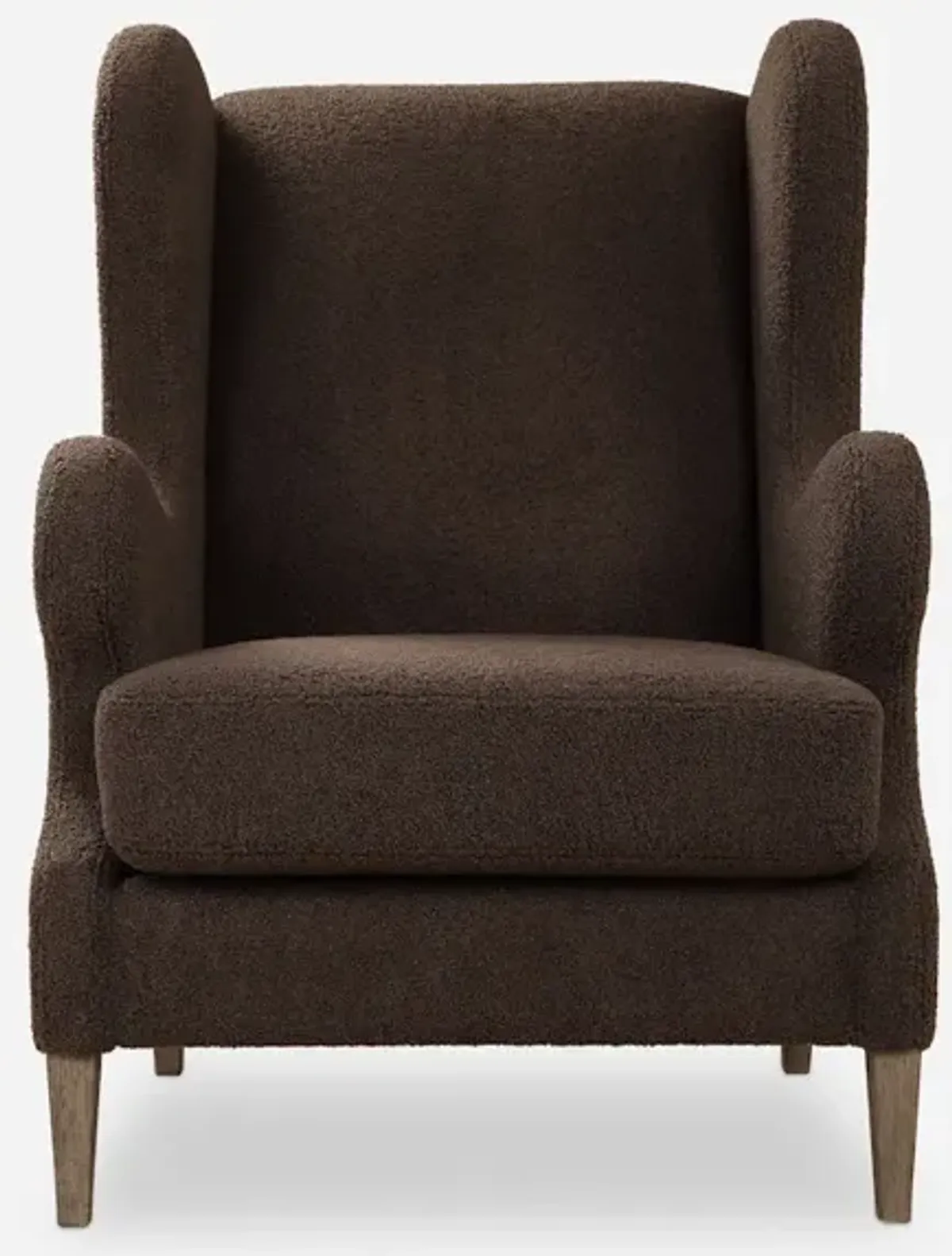 Serpentine Brown Fabric Accent Chair