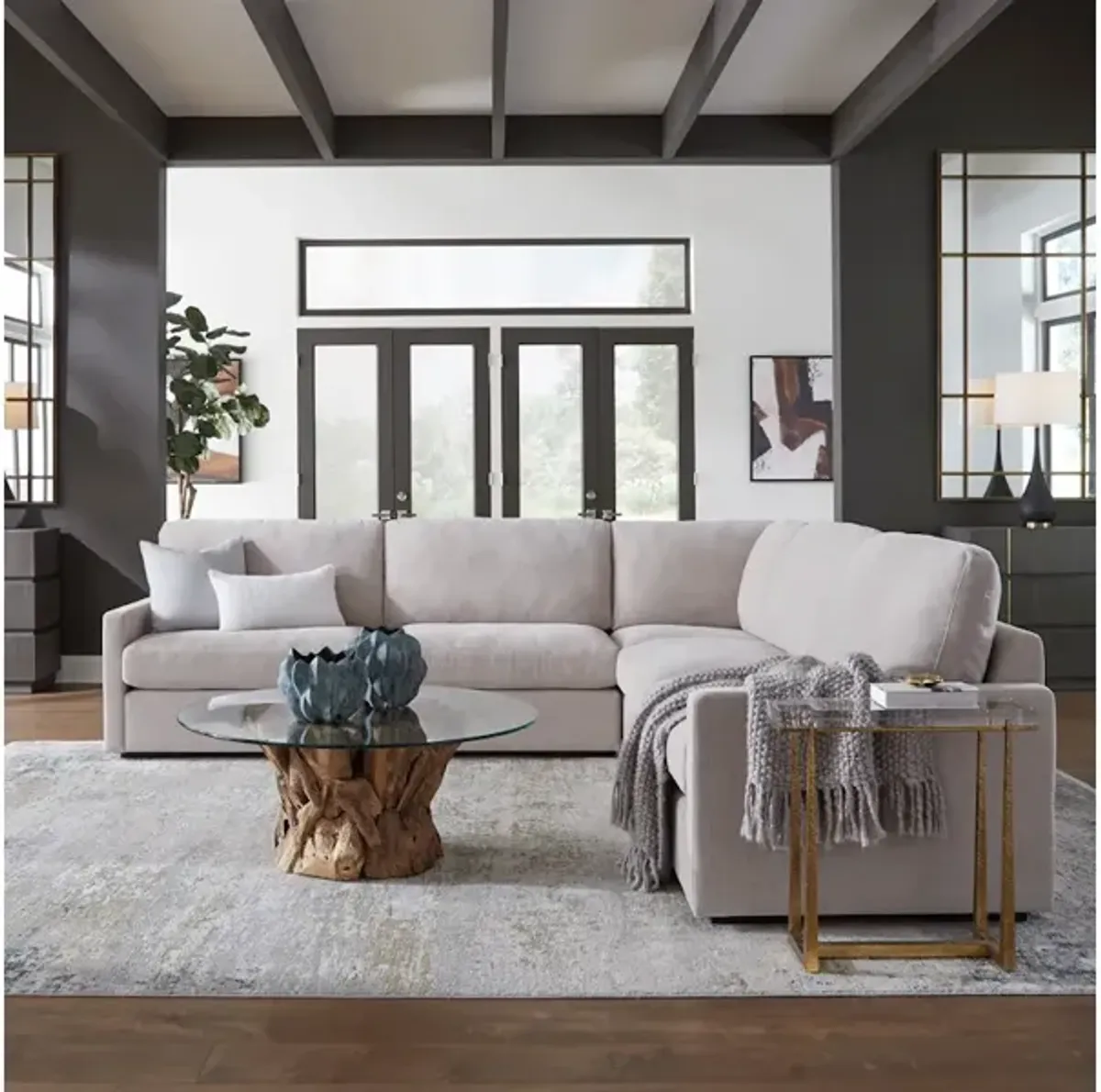 Refuge Sand Corner Sofa