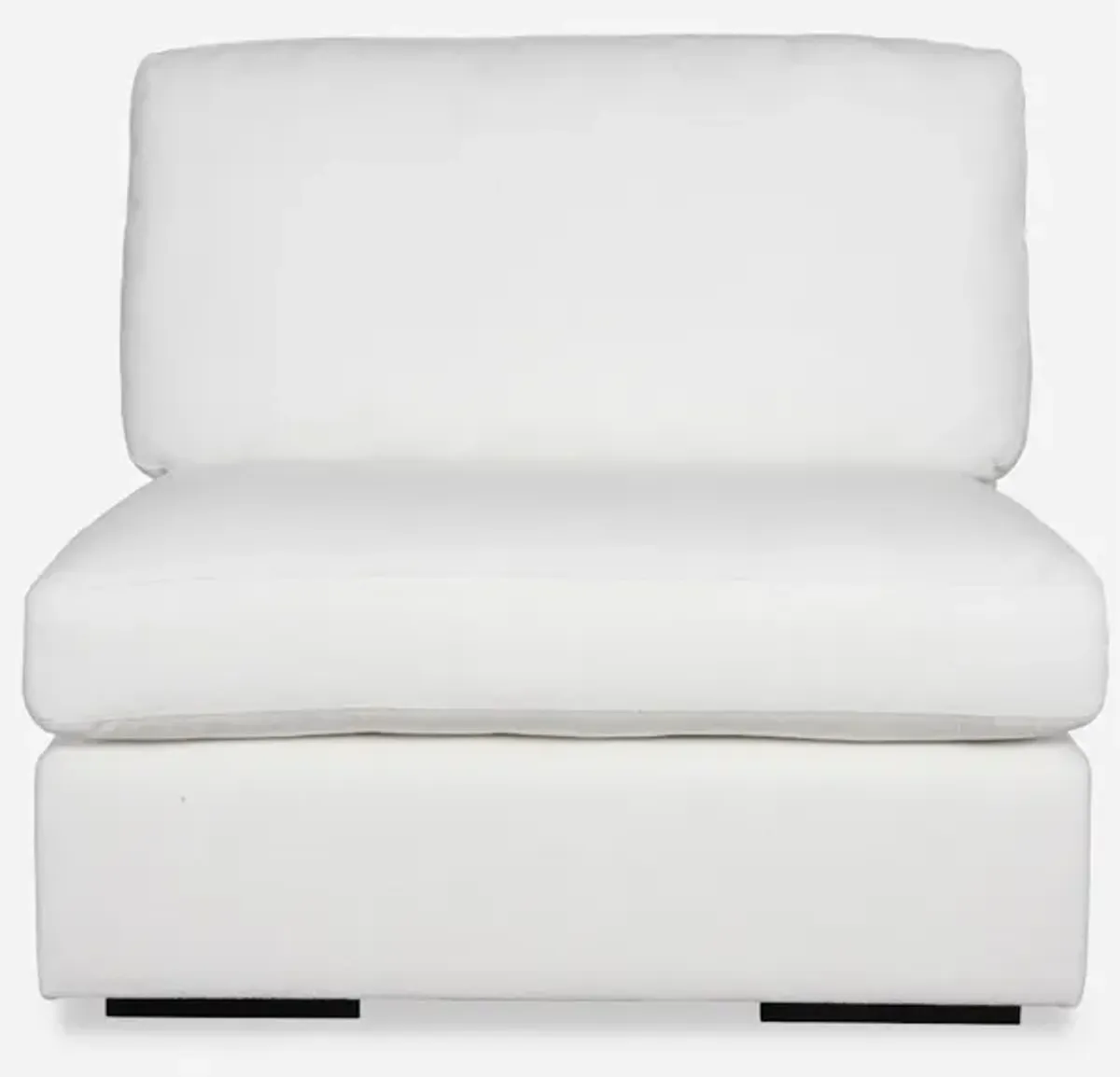 Refuge Armless Arctic White Sofa