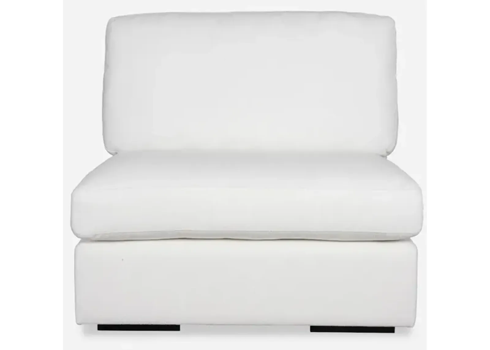 Refuge Armless Arctic White Sofa